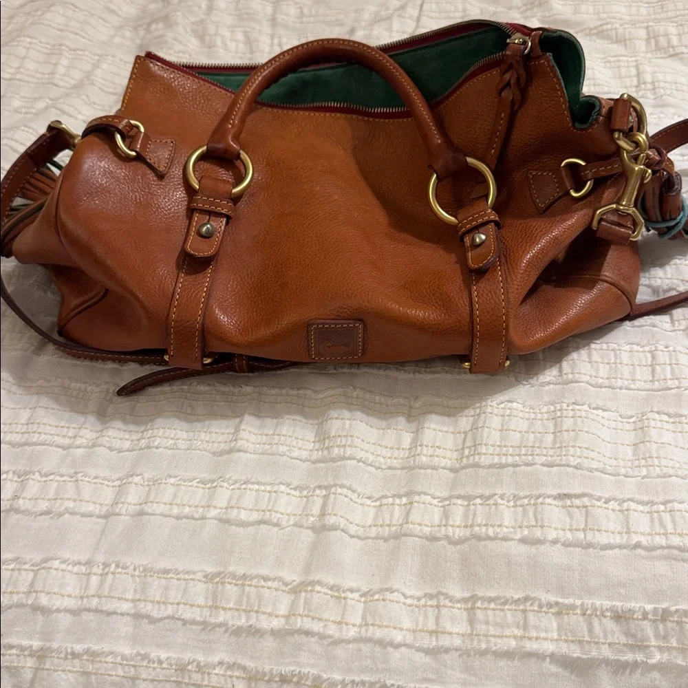 Dooney and Bourke Brown Leather Handbag - Picture 1 of 8